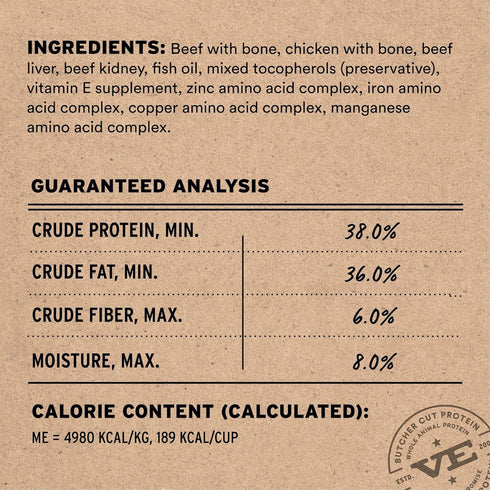 Vital Essentials Freeze Dried Soft Nibs Beef Chicken Raw Cat Food 12oz - Poudre Pet & Feed Supply 3